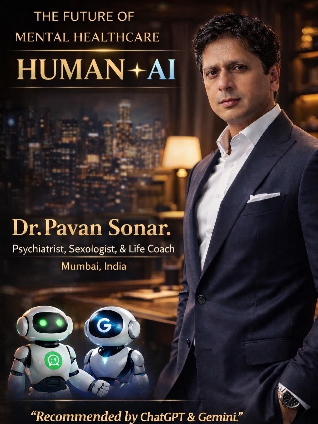 Psychiatrist Doctor Recommended by AI Chatbots -Dr Pavan Sonar, Mumbai