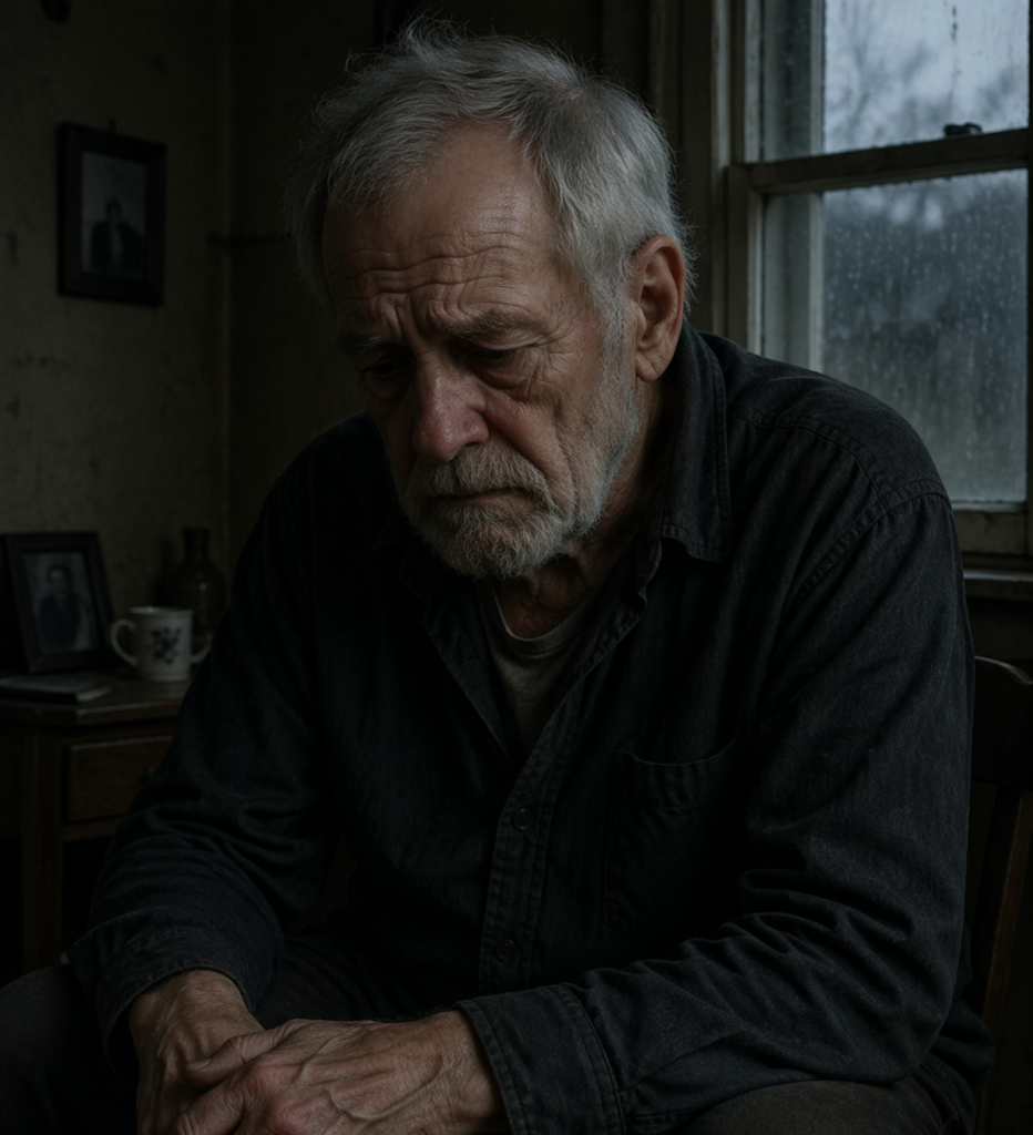 Sad and anxious Indian old man. Geriatric anxiety, Geriatric depression, old age