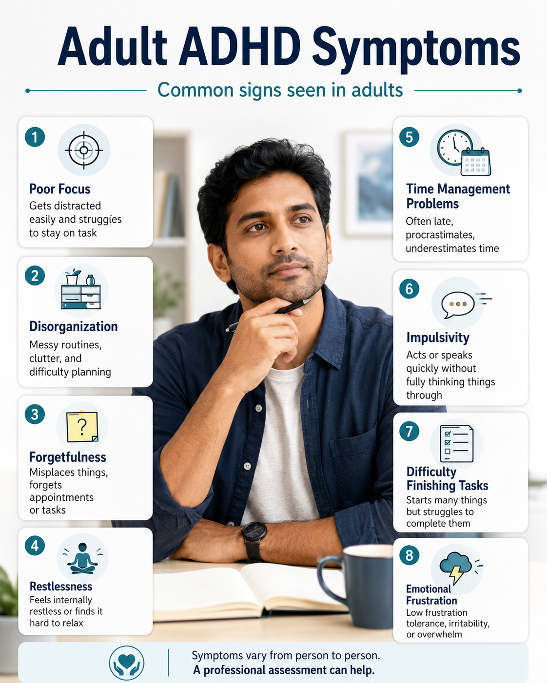 Adult ADHD Symptoms Mumbai Infographic