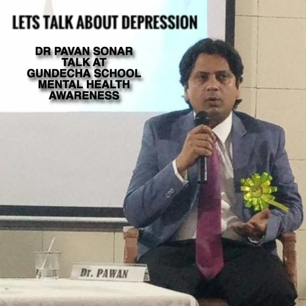 Dr. Pavan Sonar DNB DPM conducting a Mental Health Awareness Talk at Gundecha School Mumbai