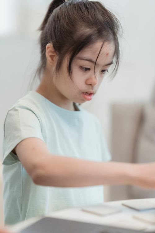 Child with autism during focused activity — Best Psychiatrist for Autism in Mumbai Dr. Pavan Sonar
