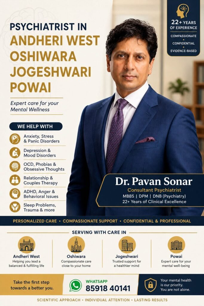 aDr. Pavan Sonar - Best Psychiatrist in Andheri West, Oshiwara, Jogeshwari & Powai, Mumbai