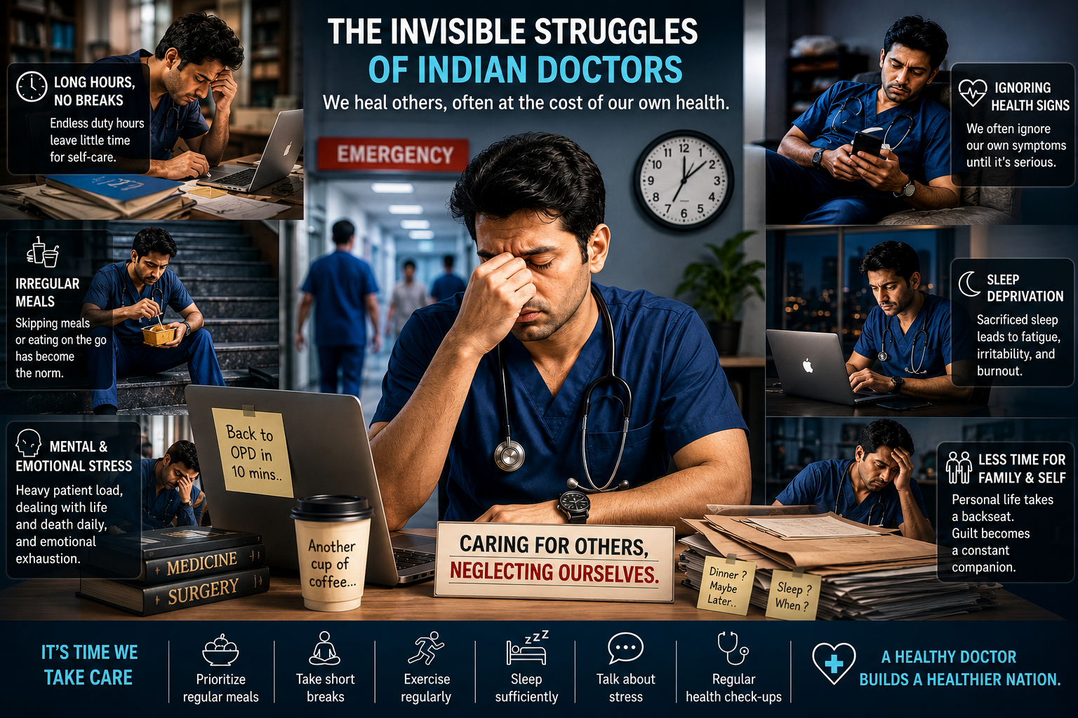 Doctors Take Care Of Your Mental Health - The Invisible Struggles of Indian Doctors