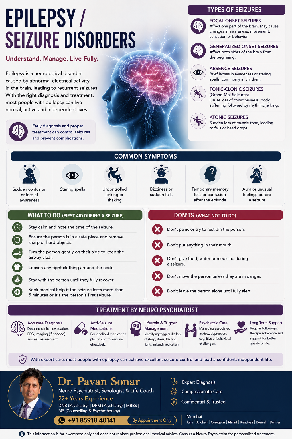 Epilepsy and seizure treatment in Mumbai - Dr. Pavan Sonar